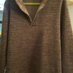 Callaway brownish/copper Heathered Pullover with Embroidered Logo